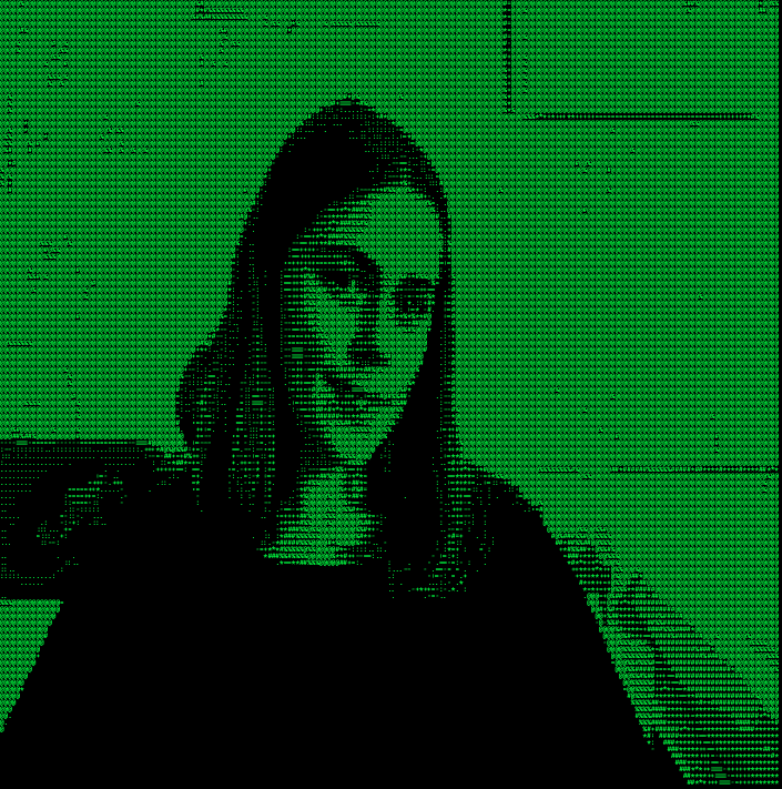 ASCII Cam dense charset