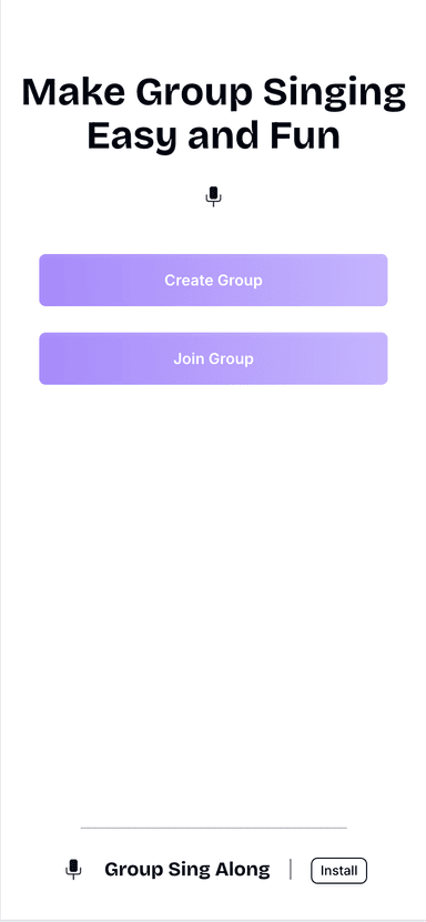Group Sing Along